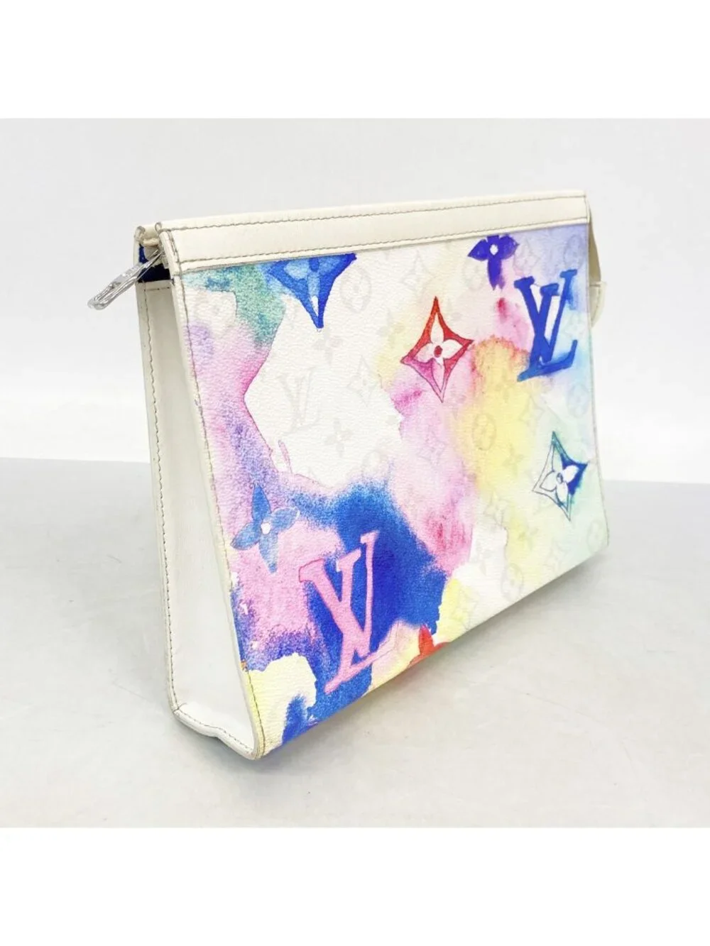 Louis Vuitton Clutch Monogram Water Color Pochette Voyage MM Multicolor